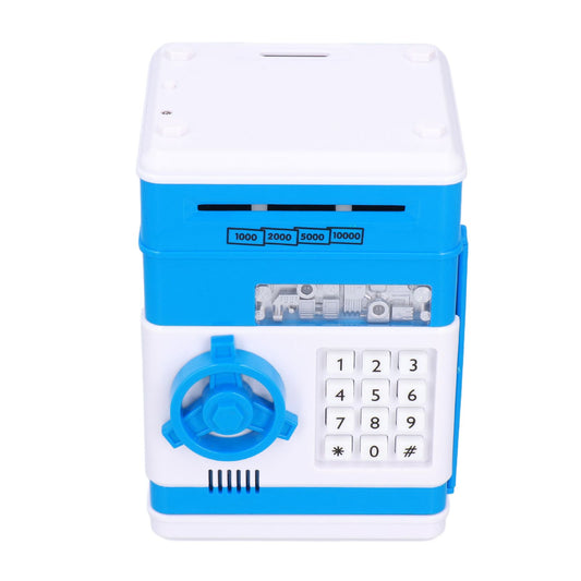 Electronic Money Saving Box ATM Password Cash Money Bank Security Lock Box for Children KidBlue