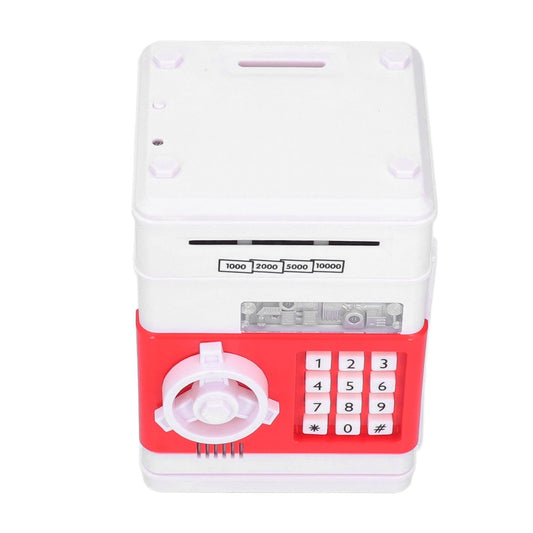 Electronic Money Saving Box ATM Password Cash Money Bank Security Lock Box for Children KidRed