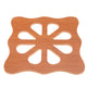 Hollow Wooden Coaster Kitchen Thickened Anti Scalding Heat Insulation Mat Anti Slip Pot Bowl MatL Square Wintersweet C0D49 9.5cm
