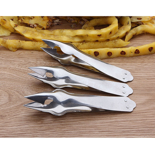 Fruit Peeler Knife Pointed Stainless Steel Vegetables Knife Kitchen Supplies for HouseholdEye Removing Clip