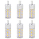 6PCS G4 Light Bulb 3 Light Color 220V Small Ceiling Lamp Bulb Wall Lamp Bulb for Home OfficeG4 3W 32LED