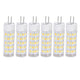 6PCS G4 Light Bulb 3 Light Color 220V Small Ceiling Lamp Bulb Wall Lamp Bulb for Home OfficeG4 7W 64LED