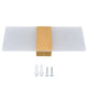 LED Wall Lamp 6W Acrylic Wall Light 360° Luminous High Brightness Preservative Up Down Lights for Bedroom Canteen 90‑265VGold