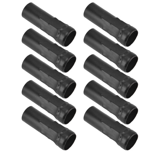10Pcs E14 Metal Tube for Candle Lamp Holder Lamp Base Lighting Accessories 25x80mm Black