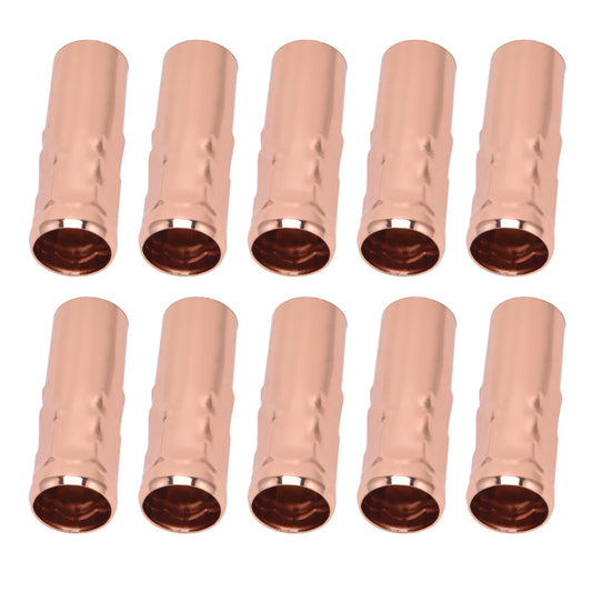 10Pcs E14 Metal Tube for Candle Lamp Holder Lamp Base Lighting Accessories 25x80mm Rose Gold