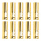 10Pcs E14 Metal Tube for Candle Lamp Holder Lamp Base Lighting Accessories 25x80mm Electrophoresis Gold