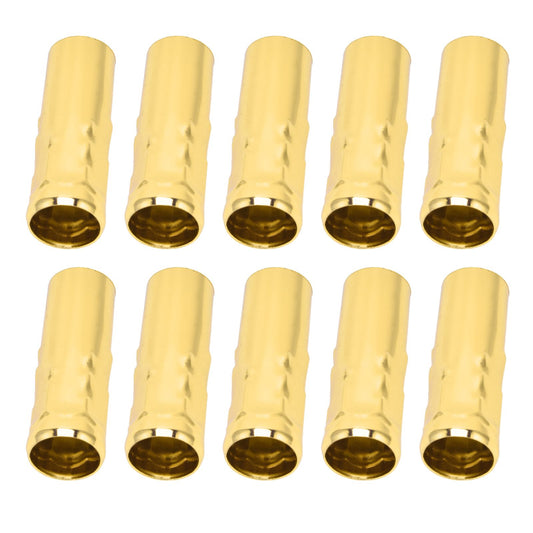 10Pcs E14 Metal Tube for Candle Lamp Holder Lamp Base Lighting Accessories 25x80mm Electrophoresis Gold