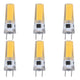 6Pcs G8 LED Bulb 5W Dimmable 2508 COB Energy Saving Easy Installation 360 Degrees 50000 Hours Stable 5W Bulbs 100‑120V Warm White