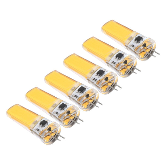 6 Pieces G4 LED Bulbs 9W Dimmable COB Lamp 500LM for Home Ceiling Landscape Chandelier Lamps 3000K Warm Light