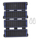 Solar Panel Folding Monocrystalline Silicon 2 USB Output Flexible ETFE Solar Panel 14W 5V Blue