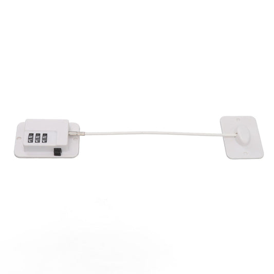 Window Cable Lock Password Unlocking Stable Childproofing Refrigerator Lock with Mounting Screws