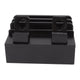 Bamboo Charging Station Multifunction 5 Ports Charging Station Rack for Phones Tablets Watches Electronics Black
