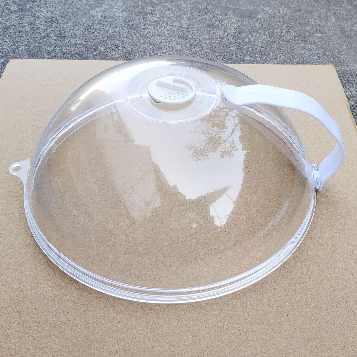 Microwave Oven Splatter Cover High Temperature Resistant Plastic Splash Guard Lid for Kitchen Mini Type