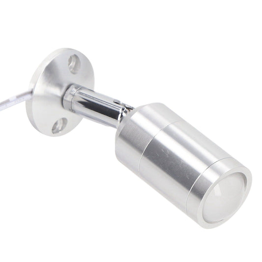 Display Cabinet Spotlight Adjustable Angle Mini LED Showcase Light for Jewelry Cabinets Shelves Silver AC 220V Normal White Light 6000K
