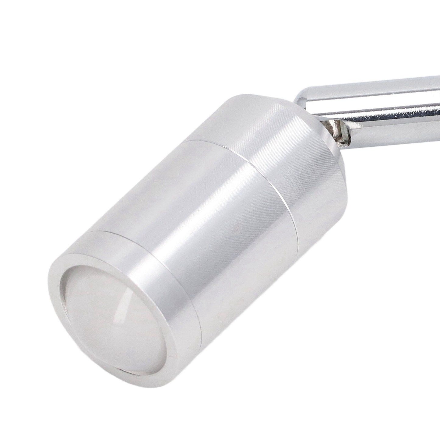 Display Cabinet Spotlight Adjustable Angle Mini LED Showcase Light for Jewelry Cabinets Shelves Silver AC 220V Normal White Light 6000K