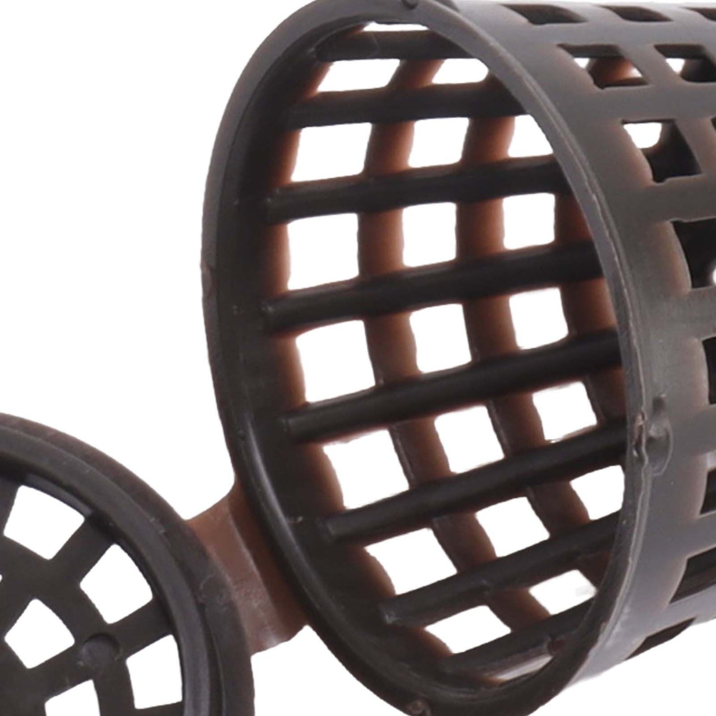 100PCS Plastic Fertilizer Mesh Basket with Lid Planting Fertilizer Net Pot for Succulent Orchid Bonsai Large Size with Lid