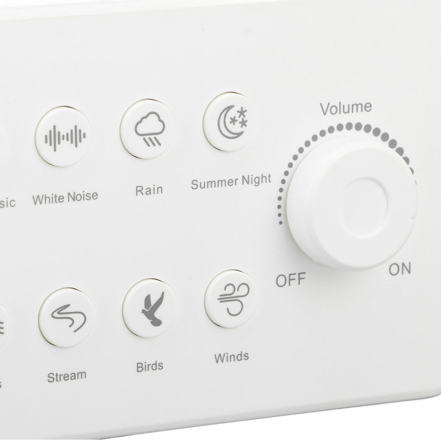 S16 White Noise Machine USB Rechargeable Portable Sound Machine with 8 Natural Sounds for Baby Adults Kids Sleeping