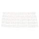 100PCS High Temperature Nichrome Jump Ring Mini U Hanger Hooks for Ceramic Ornament Jewelry Necklace Making