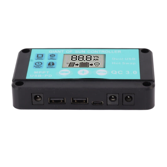 Solar Charge Controller Dual USB Output Fast Charging Solar Panel Regulator 12V/24V for Household Industry 10A