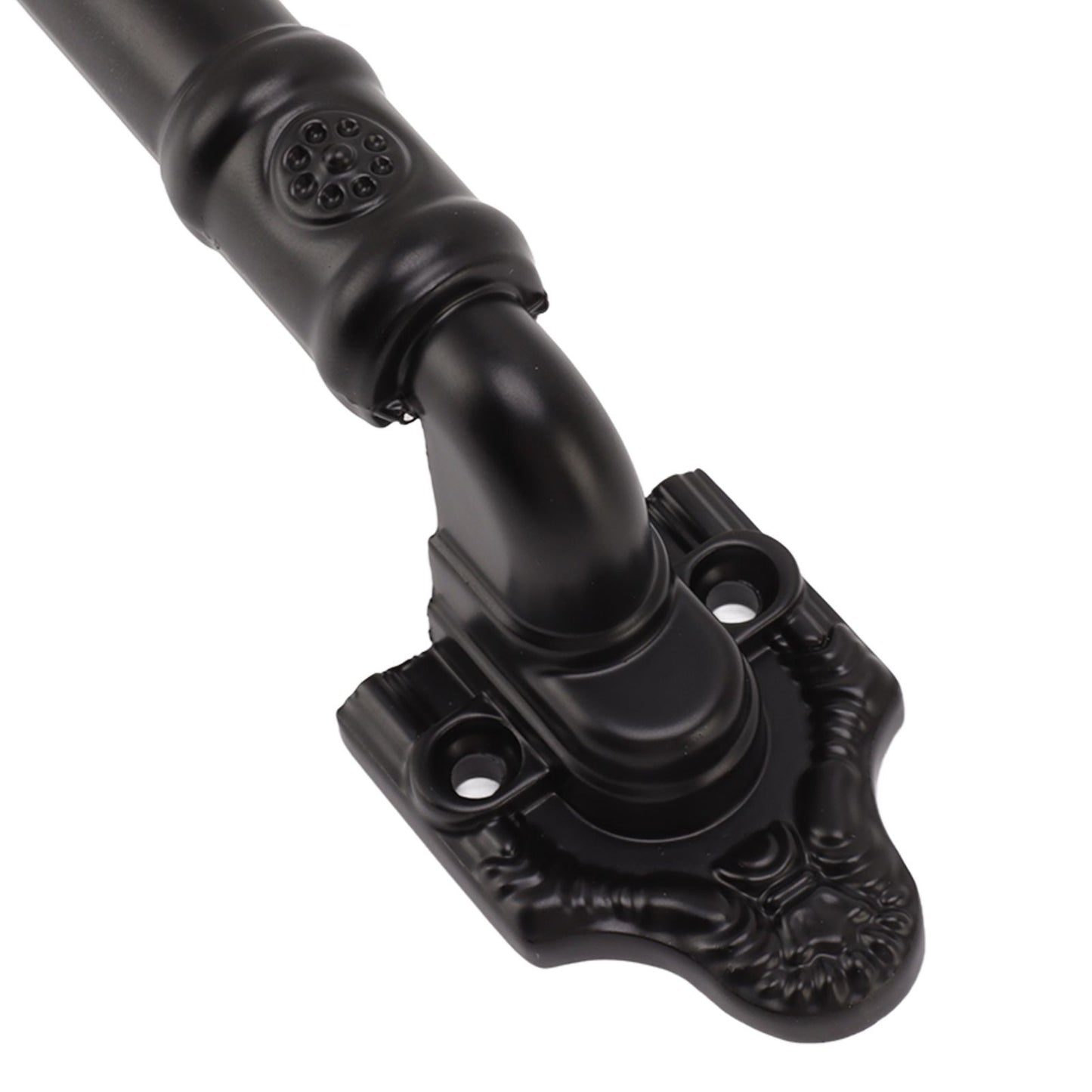 2PCS Door Handle Heavy Duty Smooth Surface Black Flexible Door Levers for Warehouse Door Sliding Door