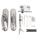 Door Entry Handle Set Stainless Steel Plate Door Lever Cylinder Lock Keys Kit for Household