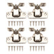 4PCS Cabinet Hinge with 4 Hole Base Cold Rolled Steel Short Arm Cupboard Hinge for Kitchen Bedroom