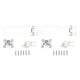 2PCS Keyed Hasp Locks 201 Stainless Steel Zinc Alloy Twist Knob Catch Latch Safety Lock for Cabinets Doors Silver