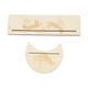 2 Pieces Wooden Tarot Card Stand Holder Stable Moon Shape and Rectangle Wooden Tarot Card Display Stand Base Type C
