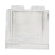 Clear Money Saving Bank Building Block Design Rectangular Transparent Coin Saving Box for Kids Boys Girls White 8.9x8.9x9.2cm / 3.5x3.5x3.6in