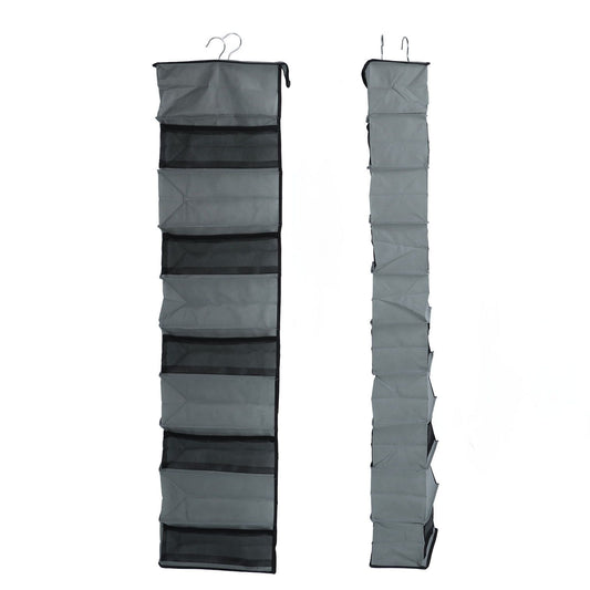 10 Layers Wardrobe Hanging Storage Bag Strong Load Bearing Multilayer Hanging Storage Bag for Shoes Hat Underwear