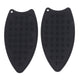 2Pcs Silicone Iron Rest Pad Durable Impact Resistant Heat Resistant Iron Mat for Ironing Boards Irons Black