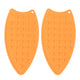 2Pcs Silicone Iron Rest Pad Durable Impact Resistant Heat Resistant Iron Mat for Ironing Boards Irons Orange