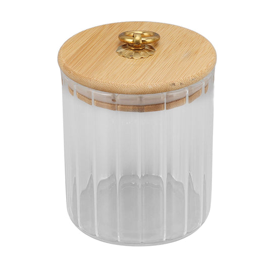 Food Storage Jar Clear Glass Canning Jar Moisture Proof with Sealed Lid for Tea Coffee Sugar Dried Fruit 500ml
