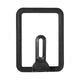 Rectangle Glass Pot Cover Thickened Standable Visible Silicone Rectangle Pan Lid Black 15 X 18cm / 5.9 X 7.1in