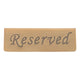 Reservation Sign Antique Bronze Stainless Steel English Reserved Seat Sign Notice Board