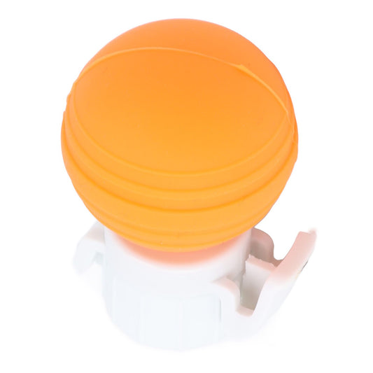 Soda Bottle Lid Silicone Leak Proof Carbonated Drink Air Pump Lid Fizz Keeper Pump Cap Saver Stopper Lids Orange