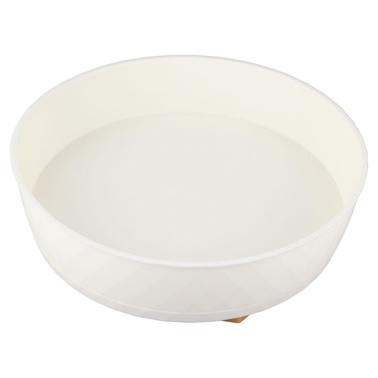Kitchen Turntable Spin Round Tray 360 Degrees Rotating Non Skid Multifunctional Spice Organizer for Cabinet Pantry Refrigerator Countertop White