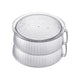 Multilayer Food Cover Multifunctional Transparent Food Cover Fresh Keeping Insulated Dish Cover for Kitchen Dining Table 2 Layers