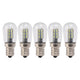 5Pcs E12 LED Bulb High Brightness 120V Fridge Lamp Bulb with 24pcs Bead for Refrigerator White Light