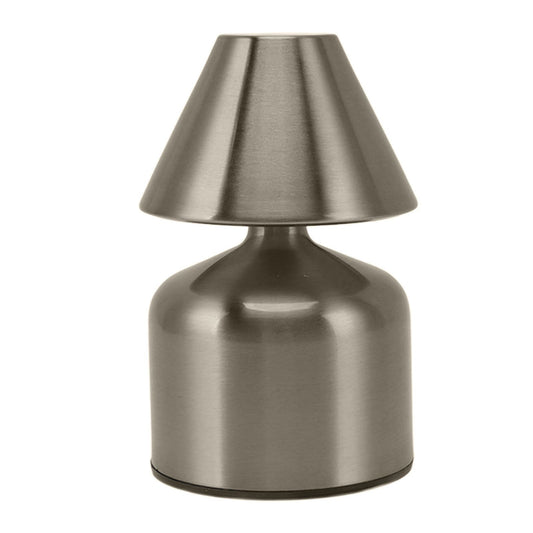 3W Stepless Dimming Touch Table Desktop Lamp 1800mAh Cordless 3 Color Rechargeable Bedside Desk Light for Bar Silver