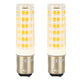 2pcs BA15D Led Bulbs Dimmable 6W Double Contact DC Bayonet Base 540LM 76 LED Warm Light 60W Halogen Bulbs Equivalent 100‑130V