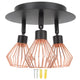 3 Light Fixtures Ceiling Mount Matte Black G9 Bulb Sockets Multi Directional Rotating Light for Farmhouse Hallway 85‑265V
