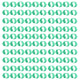100pcs Chicken Identification Leg Bands Adjustable DIY Clip On Duck Bands for Geese Pigeons Green