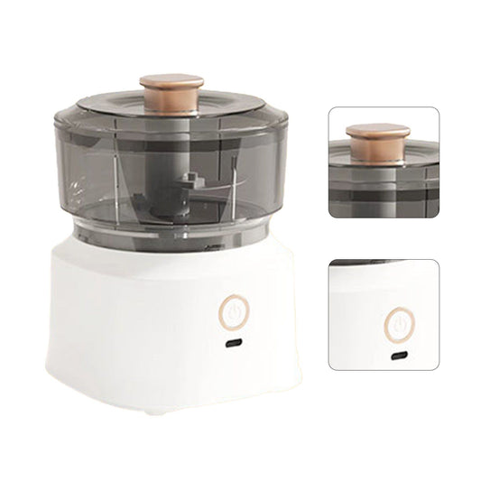 Electric Meat Chopper Grinder Blender Multifunctional Stainless Steel Blades Efficient Safe Food Blender for Kitchen White