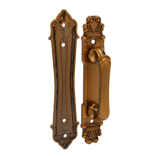 Sliding Barn Door Handles Large Rustic Dual Side Design for Gates Garages Sheds Furniture Aluminum Alloy Material Bronze