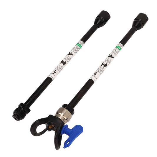 2PCS Spray Extension Rod G7/8 14 Stainless Steel Sprayer Tip Extension Pole Replacement for Home Black