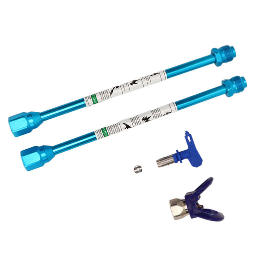 2PCS Spray Extension Rod G7/8 14 Stainless Steel Sprayer Tip Extension Pole Replacement for Home Blue