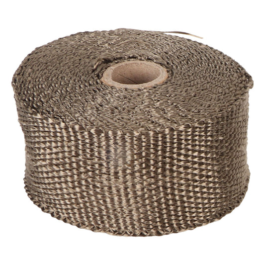 Fireproof Pipe Wrap Pipe Insulation Webbing Anti Scald Chimney Protective Wrap with 2 Clips for Furnace Tube Motorcycle Exhaust Pipes