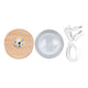 6cm 3D Crystal Ball Luminous Clear Sculpture Round Astronomy Ball Miniature Sculpture Ball Night Light Moon Crystal Ball