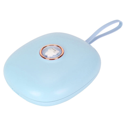 Vibrating Digital Alarm Clock Portable LED Electronic Digital Alarm Clock for Heavy Sleepers Students Children Sky Blue